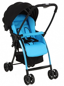 Коляска прогулочная Uno с капюшоном, перекидной ручкой и чехлом на ножки, голубая (Jetem, BT501B_Light blue 16)